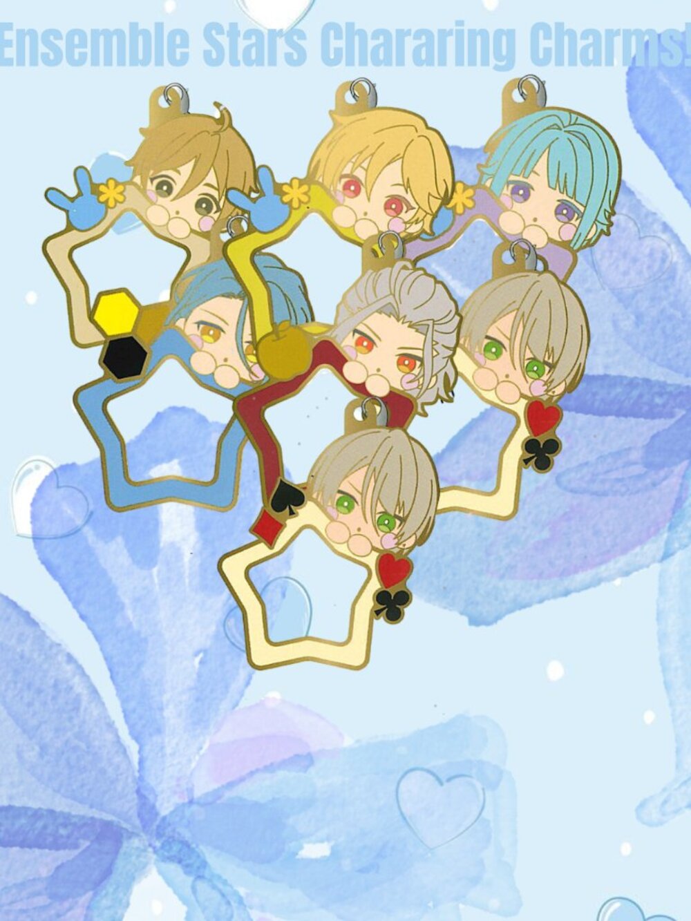 Ensemble Stars!! Chararing Charms Carabiner Keychains, 7 total